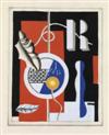 FERNAND LÉGER (after) Group of 5 color pochoirs